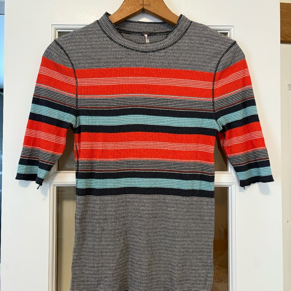 Free People Striped Top, size L